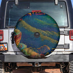 Australia Blue Mountains Spare Tire Cover Aboriginal Dot Painting