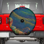 Australia Blue Mountains Spare Tire Cover Aboriginal Dot Painting