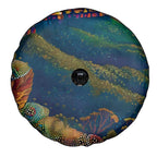 Australia Blue Mountains Spare Tire Cover Aboriginal Dot Painting