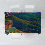 Australia Blue Mountains Tablecloth Aboriginal Dot Painting