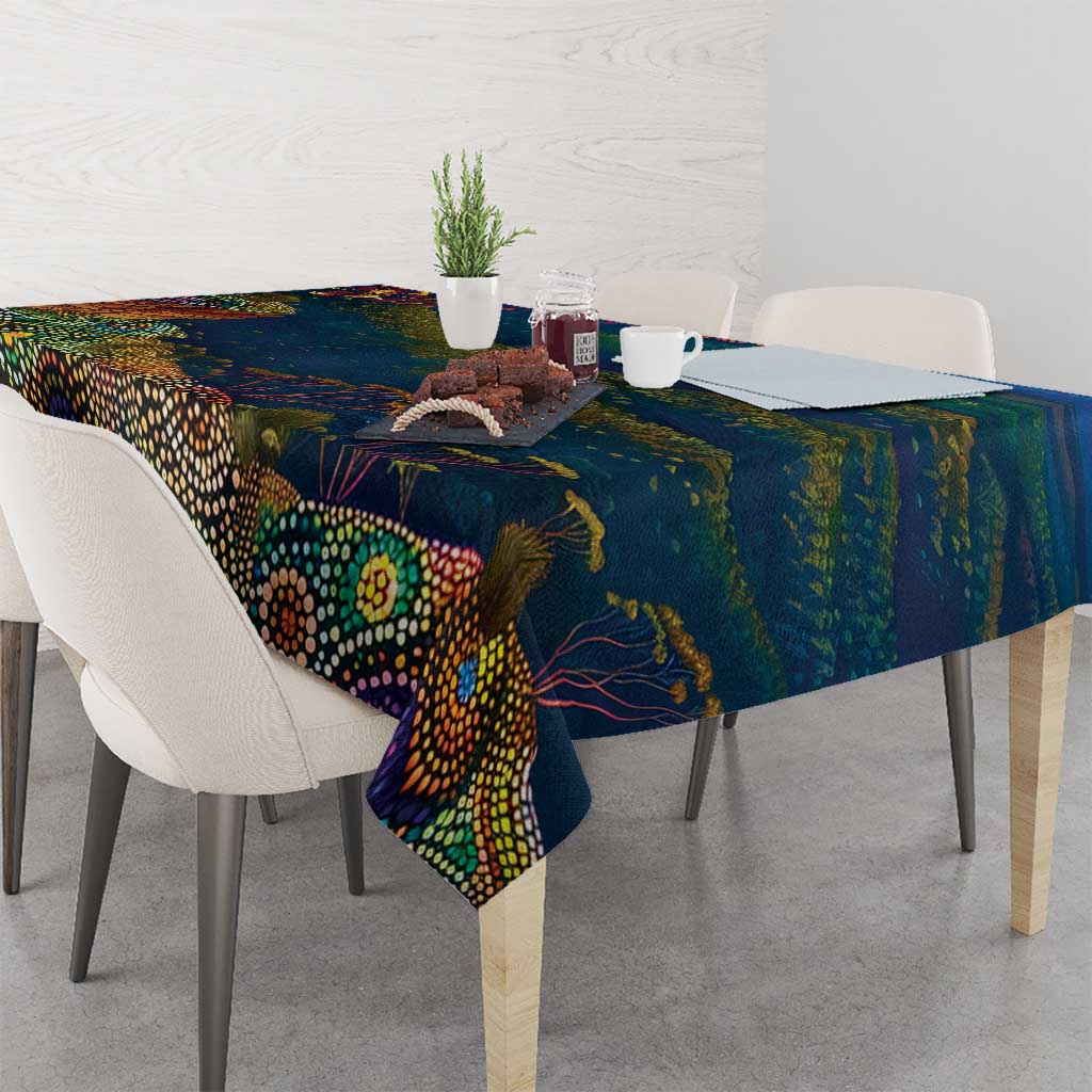 Australia Blue Mountains Tablecloth Aboriginal Dot Painting