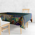 Australia Blue Mountains Tablecloth Aboriginal Dot Painting