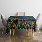 Australia Blue Mountains Tablecloth Aboriginal Dot Painting