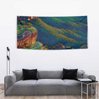 Australia Blue Mountains Tapestry Aboriginal Dot Painting