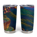 Australia Blue Mountains Tumbler Cup Aboriginal Dot Painting