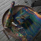 Australia Blue Mountains Wrapping Paper Aboriginal Dot Painting - Aussie Hoodie