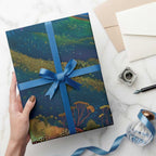 Australia Blue Mountains Wrapping Paper Aboriginal Dot Painting - Aussie Hoodie