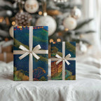 Australia Blue Mountains Wrapping Paper Aboriginal Dot Painting - Aussie Hoodie