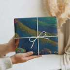 Australia Blue Mountains Wrapping Paper Aboriginal Dot Painting - Aussie Hoodie