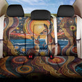 Australian Kangaroos Art Back Car Seat Cover Aboriginal Dot Painting