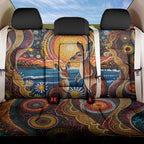 Australian Kangaroos Art Back Car Seat Cover Aboriginal Dot Painting