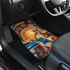 Australian Kangaroos Art Car Mats Aboriginal Dot Painting