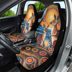 Australian Kangaroos Art Car Seat Cover Aboriginal Dot Painting