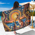 Australian Kangaroos Art Sarong Aboriginal Dot Painting