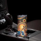 Australian Kangaroos Art Skinny Tumbler Aboriginal Dot Painting