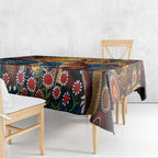 Australian Kangaroos Art Tablecloth Aboriginal Dot Painting