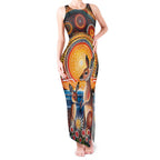 Australian Kangaroos Art Tank Maxi Dress Aboriginal Dot Painting