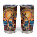 Australian Kangaroos Art Tumbler Cup Aboriginal Dot Painting