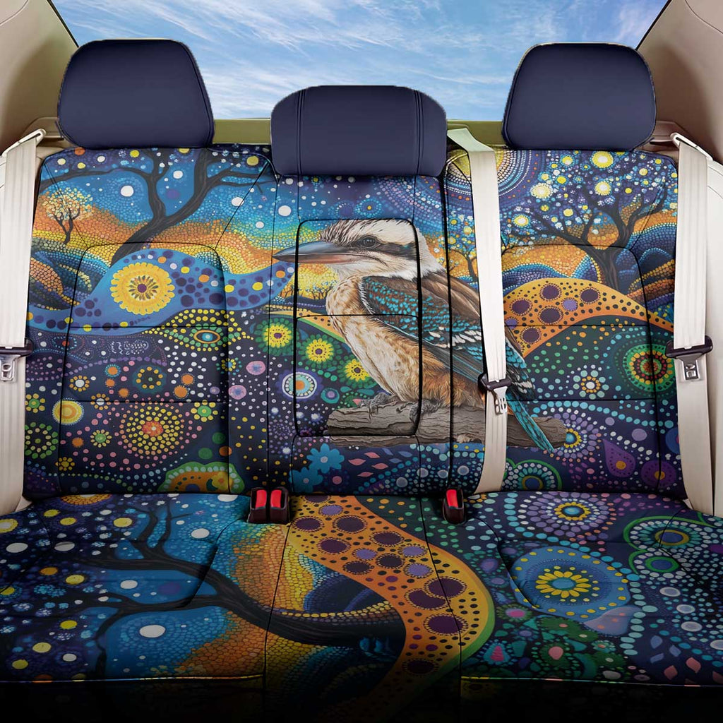 Australian Kookaburra Indigenous Back Car Seat Cover Aboriginal Dot Painting