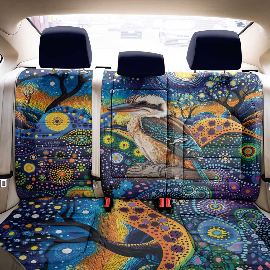 Australian Kookaburra Indigenous Back Car Seat Cover Aboriginal Dot Painting