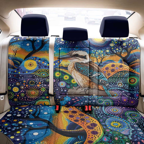 Australian Kookaburra Indigenous Back Car Seat Cover Aboriginal Dot Painting