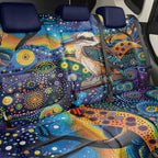 Australian Kookaburra Indigenous Back Car Seat Cover Aboriginal Dot Painting