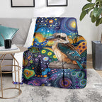 Australian Kookaburra Indigenous Blanket Aboriginal Dot Painting