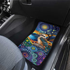 Australian Kookaburra Indigenous Car Mats Aboriginal Dot Painting