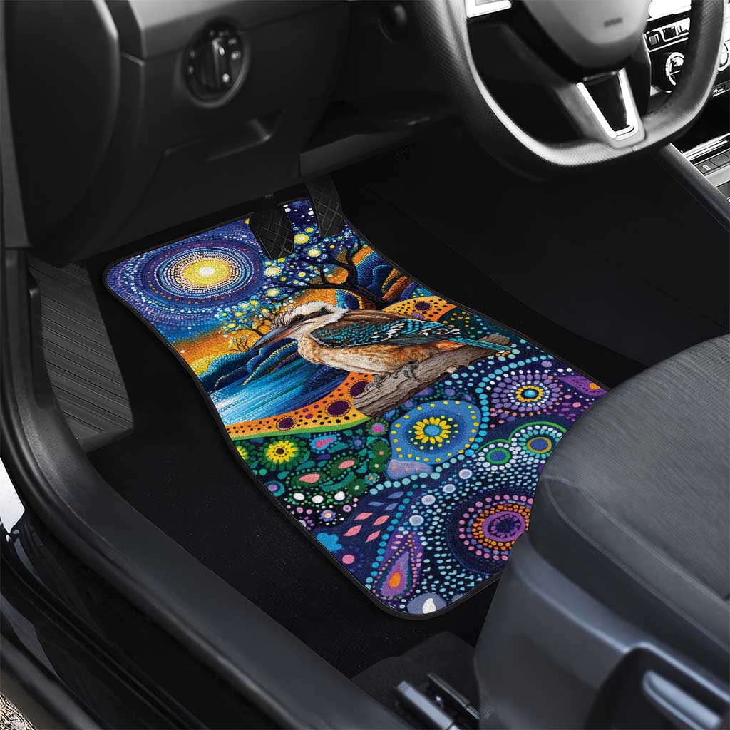 Australian Kookaburra Indigenous Car Mats Aboriginal Dot Painting