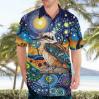 Australian Kookaburra Indigenous Hawaiian Shirt Aboriginal Dot Painting