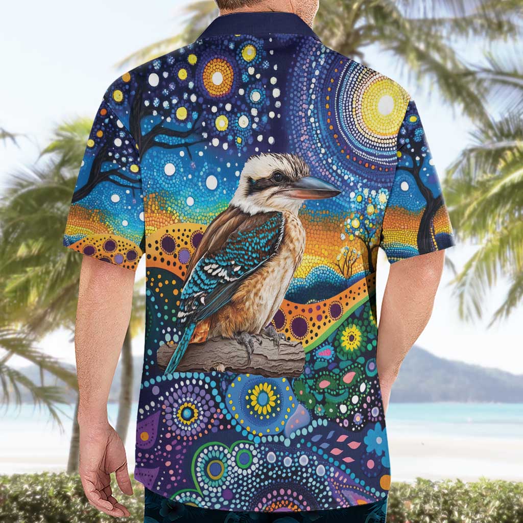 Australian Kookaburra Indigenous Hawaiian Shirt Aboriginal Dot Painting