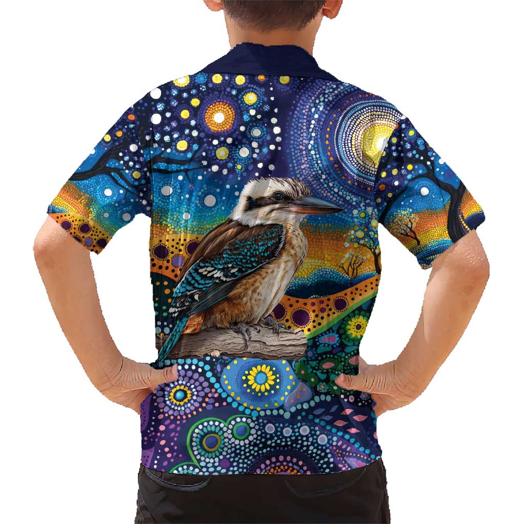 Australian Kookaburra Indigenous Hawaiian Shirt Aboriginal Dot Painting