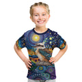 Australian Kookaburra Indigenous Kid T Shirt Aboriginal Dot Painting