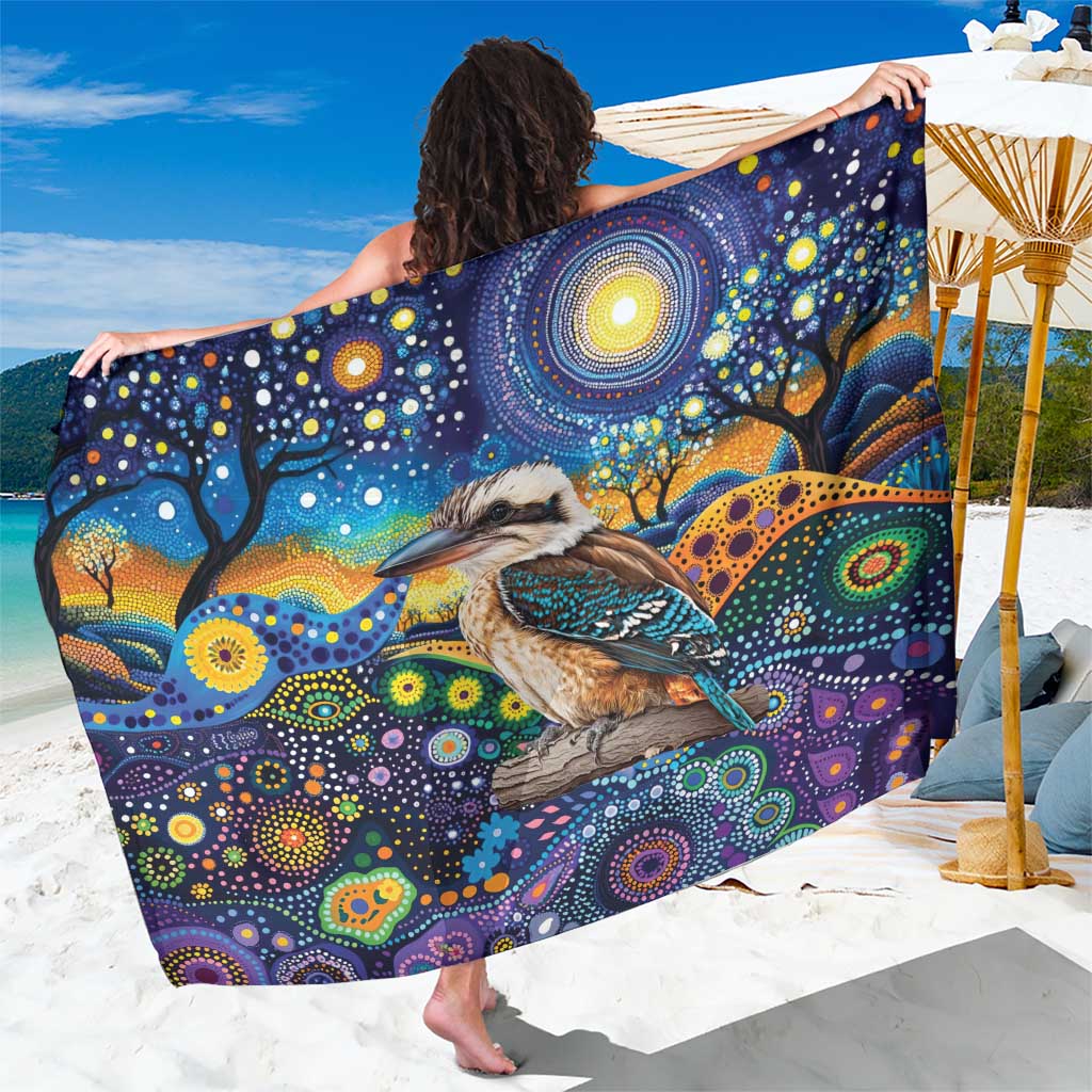 Australian Kookaburra Indigenous Sarong Aboriginal Dot Painting