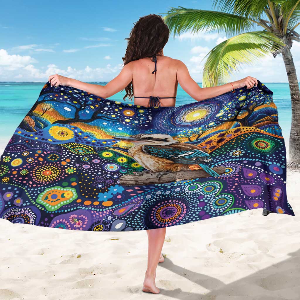 Australian Kookaburra Indigenous Sarong Aboriginal Dot Painting