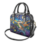 Australian Kookaburra Indigenous Shoulder Handbag Aboriginal Dot Painting