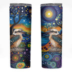 Australian Kookaburra Indigenous Skinny Tumbler Aboriginal Dot Painting