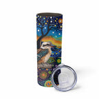 Australian Kookaburra Indigenous Skinny Tumbler Aboriginal Dot Painting