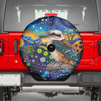 Australian Kookaburra Indigenous Spare Tire Cover Aboriginal Dot Painting