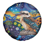 Australian Kookaburra Indigenous Spare Tire Cover Aboriginal Dot Painting