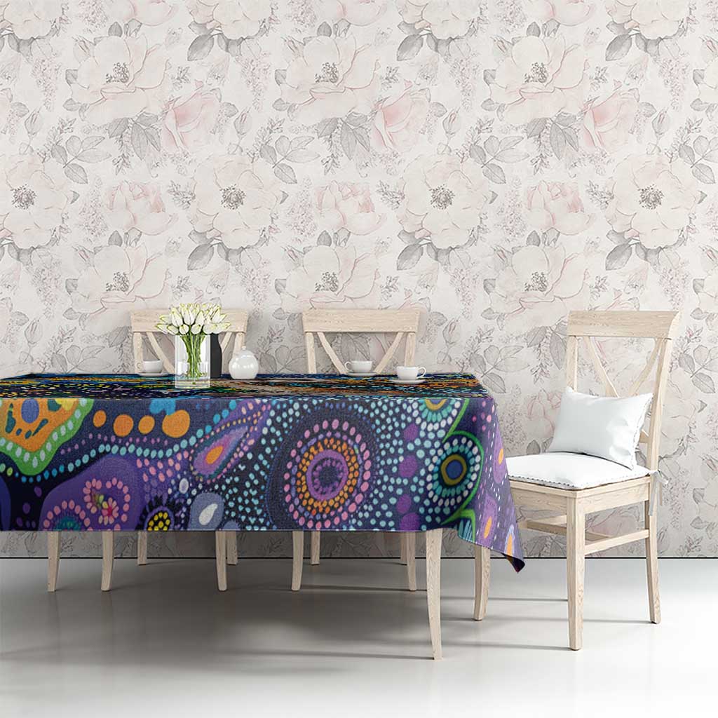 Australian Kookaburra Indigenous Tablecloth Aboriginal Dot Painting