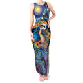 Australian Kookaburra Indigenous Tank Maxi Dress Aboriginal Dot Painting