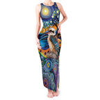 Australian Kookaburra Indigenous Tank Maxi Dress Aboriginal Dot Painting