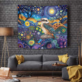 Australian Kookaburra Indigenous Tapestry Aboriginal Dot Painting
