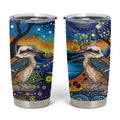 Australian Kookaburra Indigenous Tumbler Cup Aboriginal Dot Painting