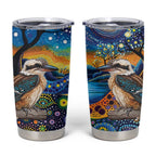 Australian Kookaburra Indigenous Tumbler Cup Aboriginal Dot Painting