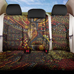 Kangaroo At Night Art Back Car Seat Cover Aboriginal Dot Painting