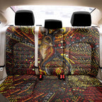 Kangaroo At Night Art Back Car Seat Cover Aboriginal Dot Painting