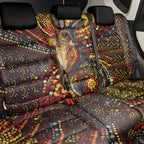 Kangaroo At Night Art Back Car Seat Cover Aboriginal Dot Painting