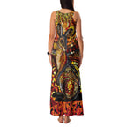 Kangaroo At Night Art Family Matching Tank Maxi Dress and Hawaiian Shirt Aboriginal Dot Painting